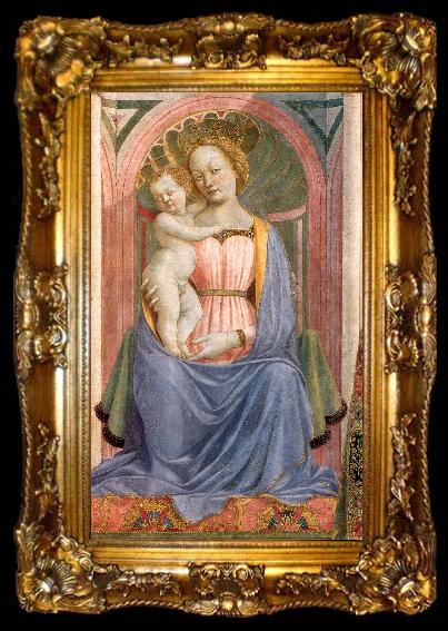 framed  DOMENICO VENEZIANO The Madonna and Child with Saints (detail) dh, ta009-2